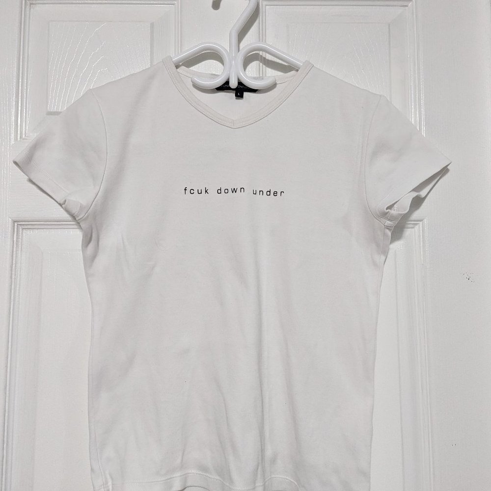 FCUK Down Under White T-Shirt